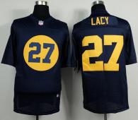 Nike Green Bay Packers #27 Eddie Lacy Navy Blue Alternate Men's Stitched NFL Elite Jersey