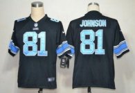 Nike Lions -81 Calvin Johnson Black Alternate Stitched NFL Game Jersey