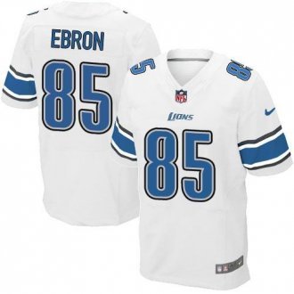 NEW Lions -85 Eric Ebron White Stitched NFL Elite Jersey