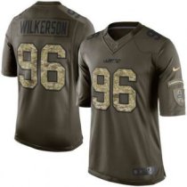 Nike New York Jets -96 Muhammad Wilkerson Nike Green Salute To Service Limited Jersey