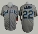 Seattle Mariners #22 Robinson Cano Grey Cool Base Stitched MLB Jersey