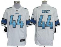 Nike Lions -44 Jahvid Best White Stitched NFL Limited Jersey