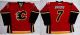 Calgary Flames -7 TJ Brodie Red Home Stitched NHL Jersey