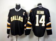 Dallas Stars -14 Jamie Benn Black Stitched NHL Jersey