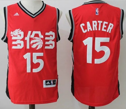 Toronto Raptors -15 Vince Carter Red Slate Chinese New Year Stitched NBA Jersey