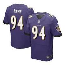Nike Baltimore ravens -94 Carl Davis Purple Stitched NFL New Elite Jersey