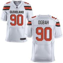 Nike Browns -90 Emmanuel Ogbah White Stitched NFL New Elite Jersey