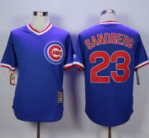 Chicago Cubs -23 Ryne Sandberg Blue Cooperstown Stitched MLB Jersey