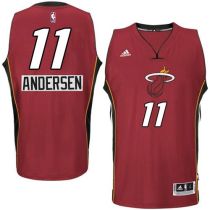 Miami Heat -11 Chris Andersen Red 2014-15 Christmas Day Stitched NBA Jersey