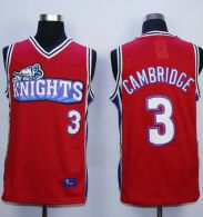 Like Mike Movie Los Angeles Knights -3 Calvin Cambridge Red Stitched Basketball Jersey