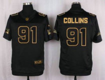 Nike New England Patriots -91 Jamie Collins Pro Line Black Gold Collection Stitched NFL Elite Jersey