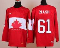 Olympic 2014 CA 61 Rick Nash Red Stitched NHL Jersey