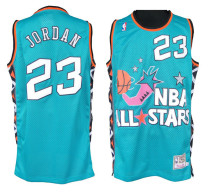 Mitchell and Ness Chicago Bulls -23 Michael Jordan Baby Blue 1996 All Star Stitched NBA Jersey