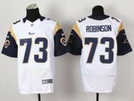 Nike St Louis Rams -73 Greg Robinson White Men's Stitched NFL Elite Jersey