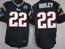 Nike Patriots -22 Stevan Ridley Navy Blue Team Color With Hall of Fame 50th Patch Stitched NFL Elite