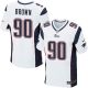 Nike New England Patriots -90 Malcom Brown White Mens Stitched NFL Elite Jersey