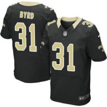 NEW Saints -31 Jairus Byrd Black Team Color NFL Elite Jersey