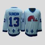 Nordiques -13 Mats Sundin Stitched CCM Throwback white NHL Jersey