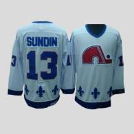Nordiques -13 Mats Sundin Stitched CCM Throwback white NHL Jersey