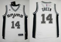 Revolution 30 San Antonio Spurs -14 Danny Green White Stitched NBA Jersey