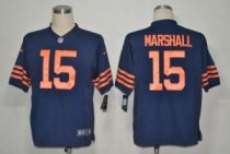 Nike Bears -15 Brandon Marshall Navy Blue 1940s Throwback Stitched NFL Game Jersey