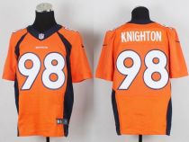 Nike Denver Broncos #98 Terrance Knighton Orange Team Color Men's Stitched NFL New Elite Jersey