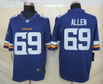 Nike Vikings -69 Jared Allen Purple Team Color Stitched NFL Limited Jersey