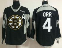 Boston Bruins -4 Bobby Orr Black Practice Stitched NHL Jersey