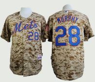 New York Mets -28 Daniel Murphy Camo Alternate Cool Base Stitched MLB Jersey