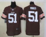 Nike Cleveland Browns -51 Barkevious Mingo Brown Team Color Men's Stitched NFL Elite Jersey