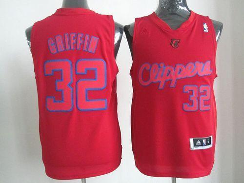 Los Angeles Clippers -32 Blake Griffin Red Big Color Fashion Stitched NBA Jersey