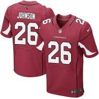 Nike Arizona Cardinals -26 Rashad Johnson Red Team Color Stitched NFL Elite Jersey
