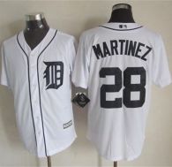 Detroit Tigers #28 J  D Martinez White New Cool Base Stitched MLB Jersey