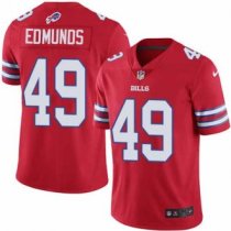 Nike Bills -49 Tremaine Edmunds Red Stitched NFL Limited Rush Jersey