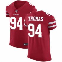 Nike 49ers -94 Solomon Thomas Red Team Color Stitched NFL Vapor Untouchable Elite Jersey