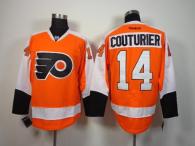 Philadelphia Flyers -14 Sean Couturier Orange Stitched NHL Jersey