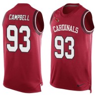 Nike Arizona Cardinals -93 Calais Campbell Red Team Color Stitched NFL Limited Tank Top Jersey