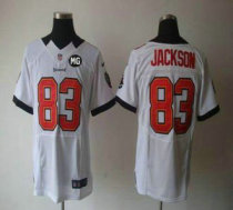 Nike Buccaneers -83 Vincent Jackson White With MG Patch Stitched NFL Elite Jersey