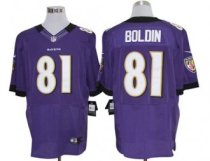 Nike Ravens -81 Anquan Boldin Purple Team Color Men Stitched NFL Elite Jersey