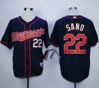 Minnesota Twins -22 Miguel Sano Navy Blue Cool Base Stitched MLB Jersey