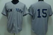 New York Yankees -15 Thurman Munson Stitched Grey MLB Jersey