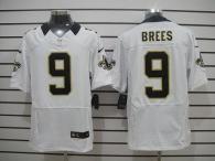 Nike New Orleans Saints #9 Drew Brees White Men's Stitched NFL Elite Jersey
