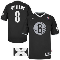 Autographed Deron Williams -8 Brooklyn Nets 2013 Christmas Day Swingman Black Jersey