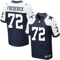 Nike Dallas Cowboys #72 Travis Frederick Navy Blue Thanksgiving Throwback Men's Stitched NFL Elite J