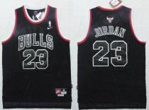 Chicago Bulls -23 Michael Jordan Black Shadow Stitched NBA Jersey