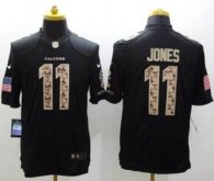 Nike Atlanta Falcons 11 Julio Jones Black NFL Limited Salute to Service jersey
