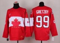 Olympic 2014 CA 99 Wayne Gretzky Red Stitched NHL Jersey