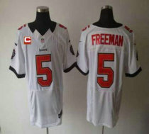 Nike Buccaneers -5 Josh Freeman White With C Patch Stitched NFL Elite Jersey