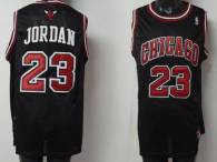 Chicago Bulls -23 Michael Jordan Stitched Black NBA Jersey