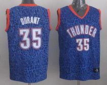 Oklahoma City Thunder -35 Kevin Durant Blue Crazy Light Stitched NBA Jersey